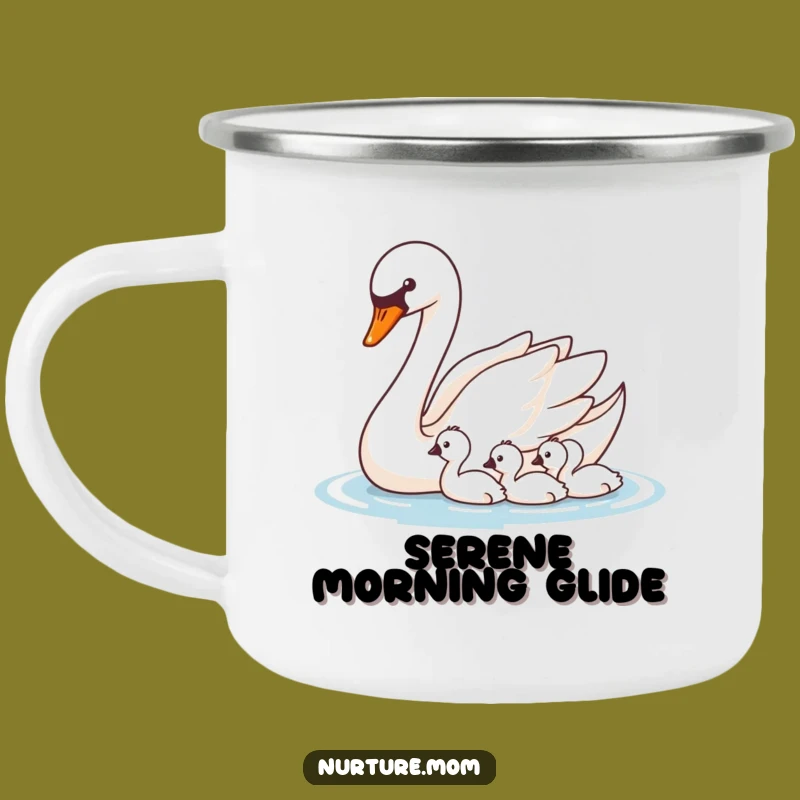 Funny Swan Guidance Camp Mug: Elegant Outdoor Parenting Gift