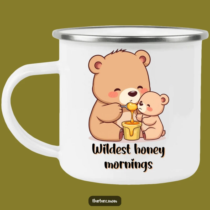 Funny Mama Bear Honey Camp Mug: Adventure-Ready Parenting Gift