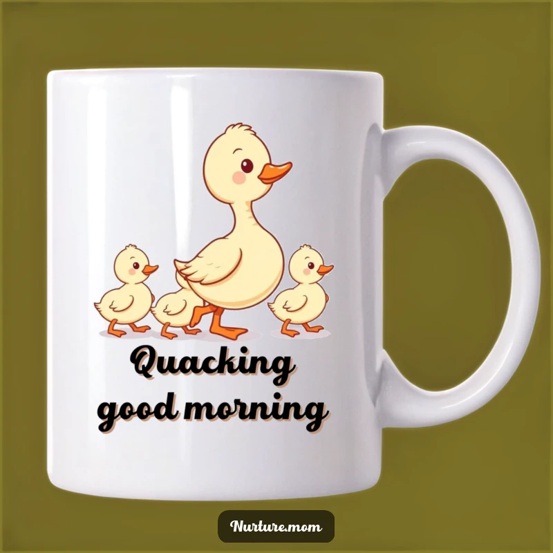 Funny Kawaii Duck Mom Mug - Parenting Ducks Line Gift for Moms
