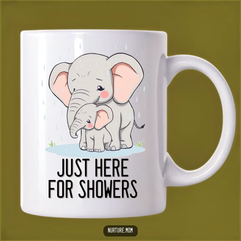 Loving Elephant Mom Mug - Heartwarming & Protective Funny Gift