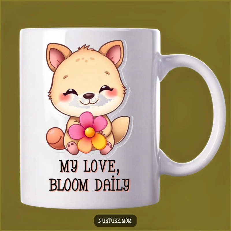 Funny Adorable Animal Flower Mug - The Perfect Loving Gift for Her!