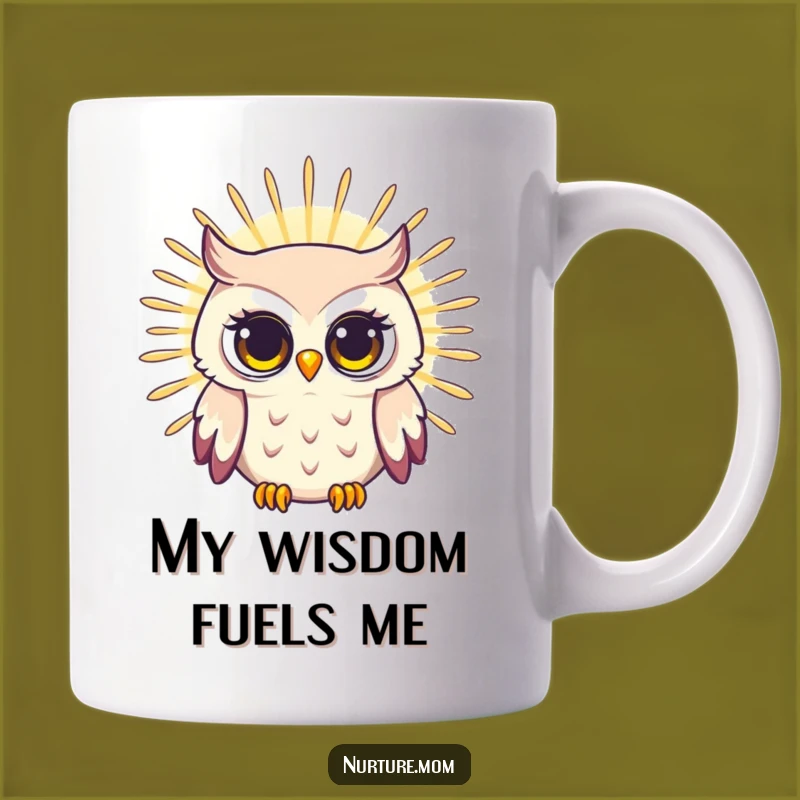 Funny Owl Mom Mug: Radiating Wisdom & Love, Perfect Gift for Mothers