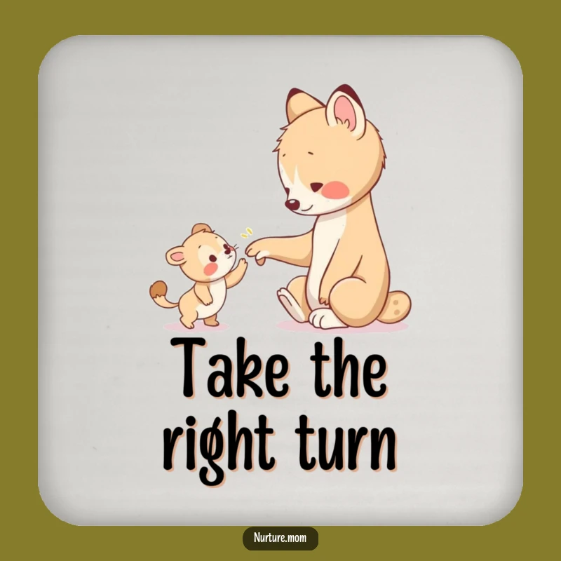 Funny Coaster Set: Animal Guiding Paw, Protective Drink Gift