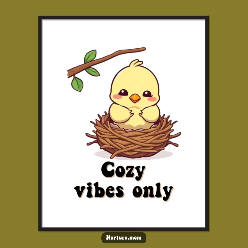 Funny Bird Nest Poster: Bring Cozy Home Decor