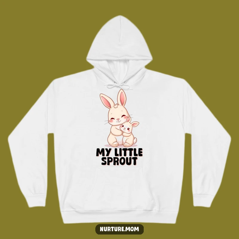 Cozy Funny Nurturing Rabbit Hug Hoodie: Embrace Warmth and Humorous Affection