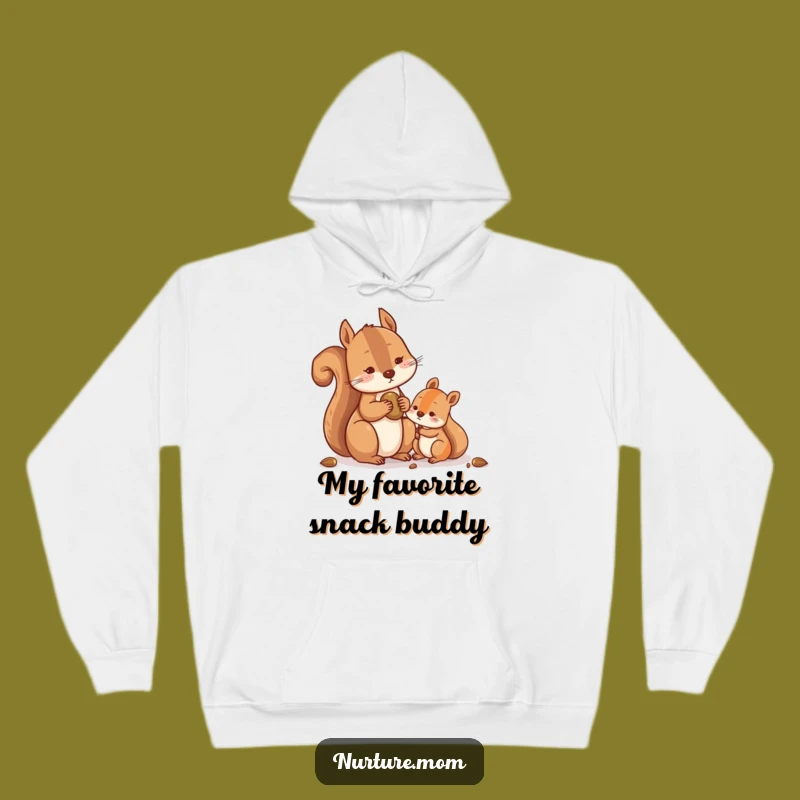 Cozy Funny Squirrel Sharing Nuts Hoodie: Embrace Warmth and Humorous Generosity