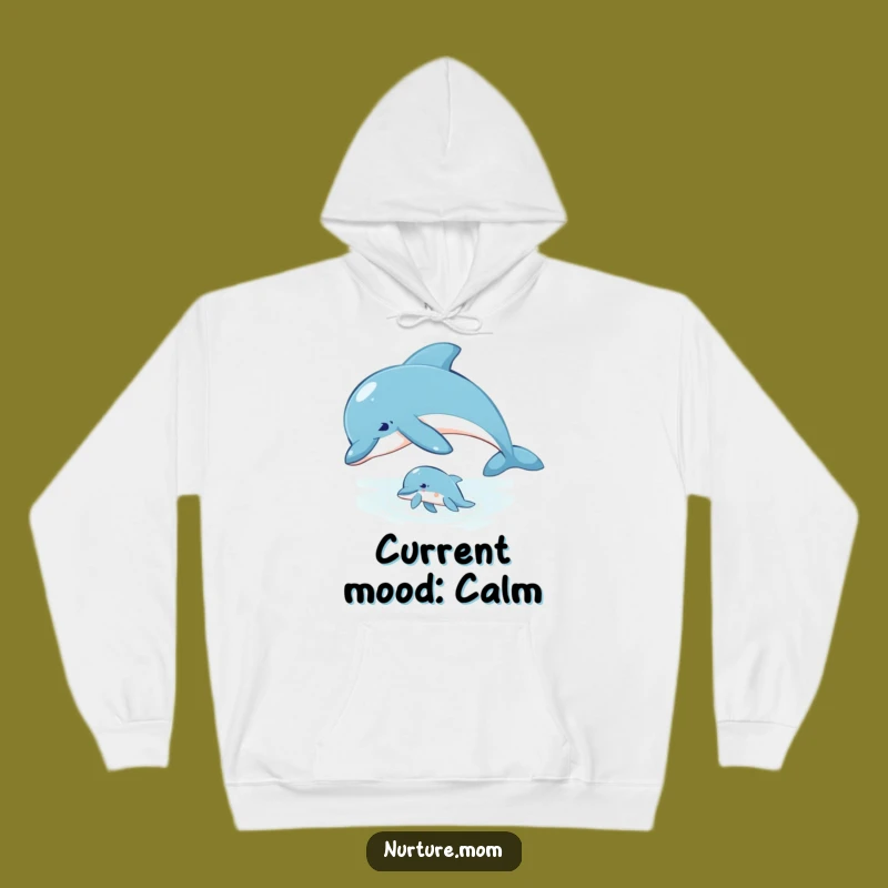 Ocean Dolphin Mom Hoodie - Comfort & Gentle Guidance Gift