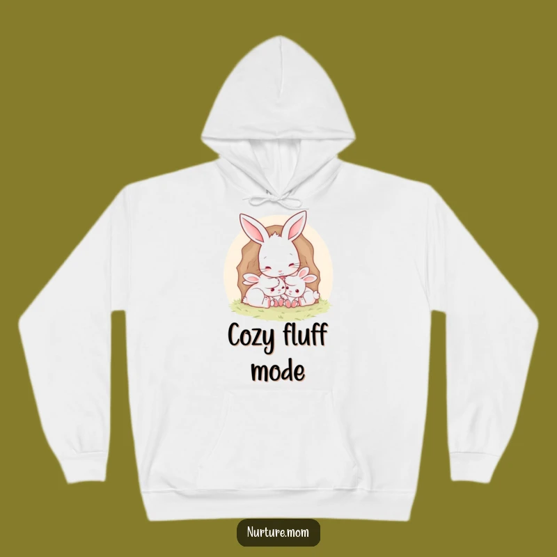 Snug Funny Mother Rabbit Burrow Hoodie: Ultimate Comfort Parenting Gift