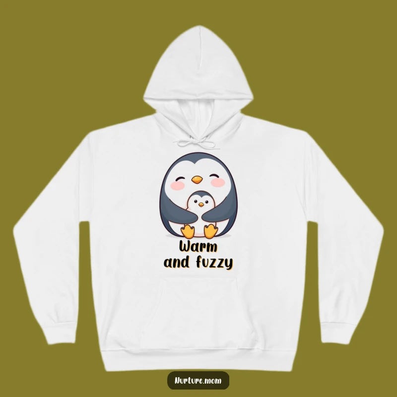 Warm Penguin Mom Hoodie - Cozy & Cute Arctic Gift