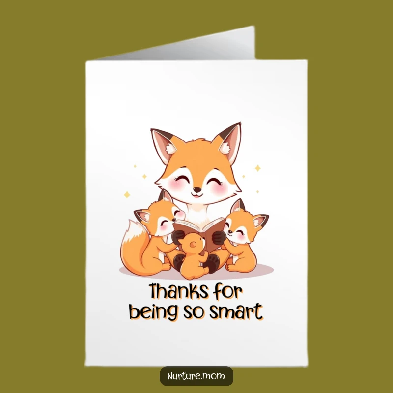 Free Printable Fox Thank You Card: Storybook Thanks, Sweet Downloadable Gratitude