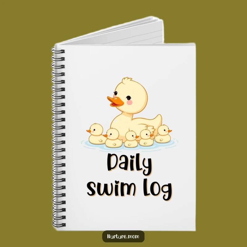 Kawaii Mama Duck Funny Notebook - Cute Duckling Journal Gift