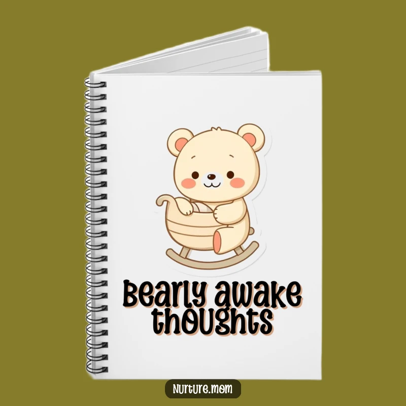 Funny Bear Rocking Cradle Notebook: Cute Journal and Hilarious Parent Gift
