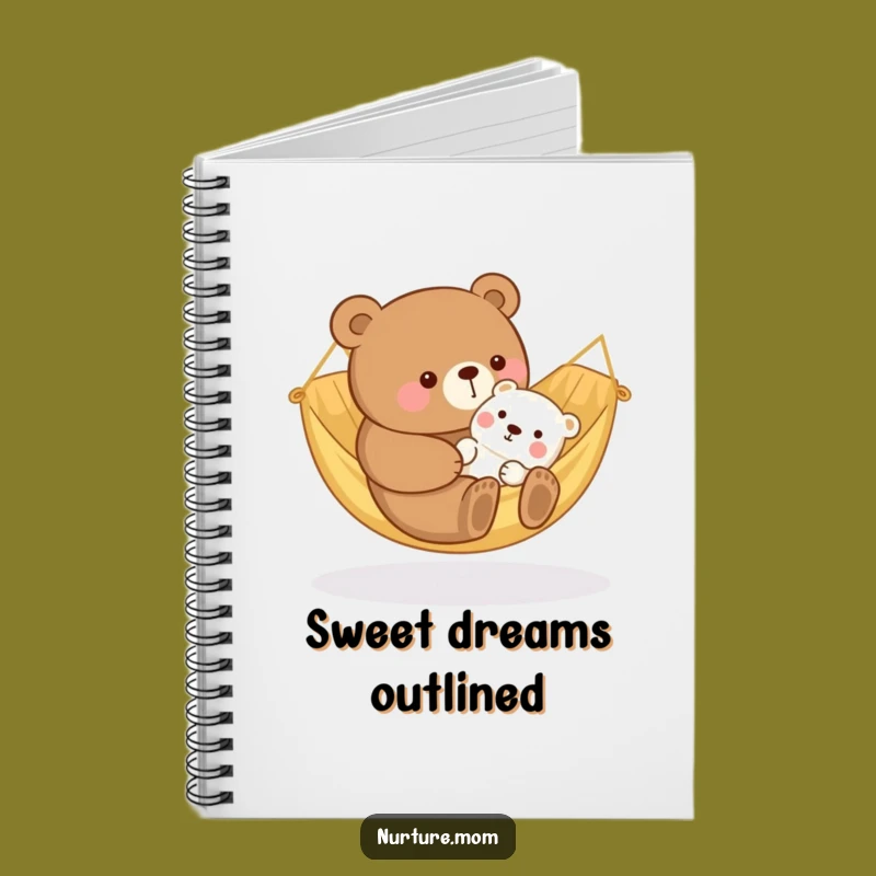 Funny Kawaii Bear Mom Notebook: Cozy Hammock for Your Notes