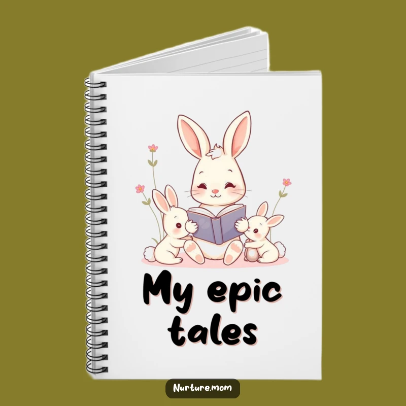 Funny Kawaii Mama Bunny Notebook: Cute Story Ideas Journal for Moms