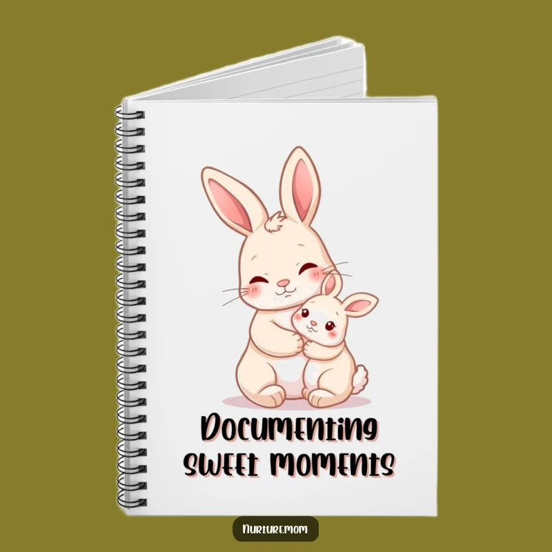 Funny Nurturing Rabbit Hug Notebook: Jot Down Thoughts with Loving Humor