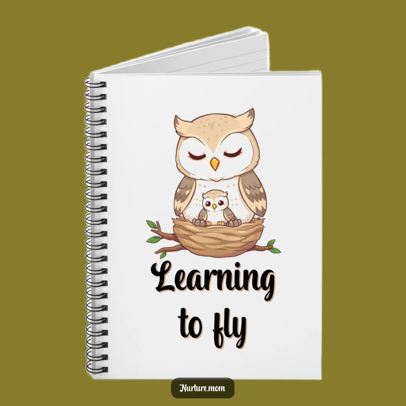 Funny Owl Nest Notebook: Gentle Parent & Fledgling Journal