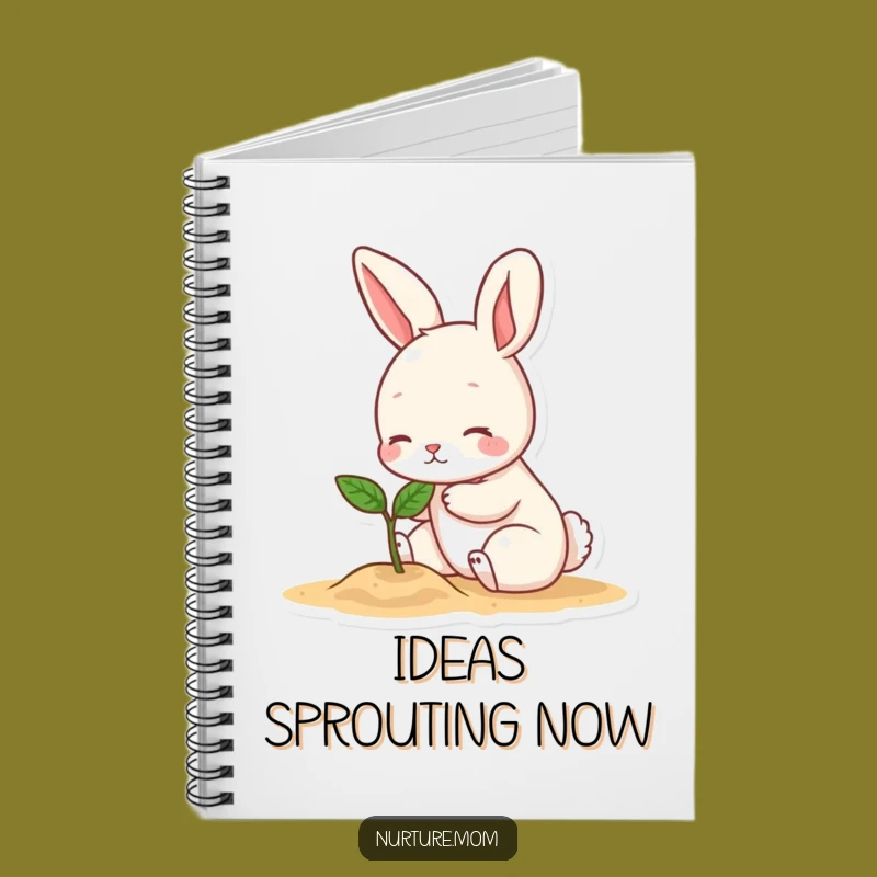 Funny Bunny Patting Sprout Notebook: Cute Journal and Hilarious Gardener Gift