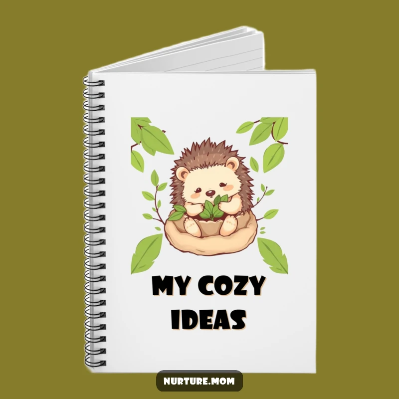 Funny! Cozy Hedgehog Mom Notebook: Jot Down Ideas with Gentle Woodland Flair