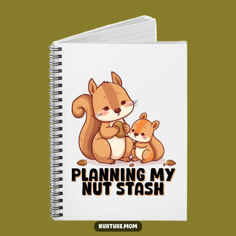 Funny Squirrel Sharing Nuts Notebook: Jot Down Ideas with Generous Humor