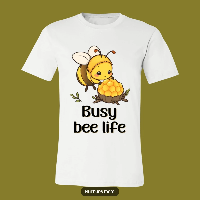 Cute Kawaii Mother Bee Funny T-Shirt - Dedicated Worker Apparel Gift