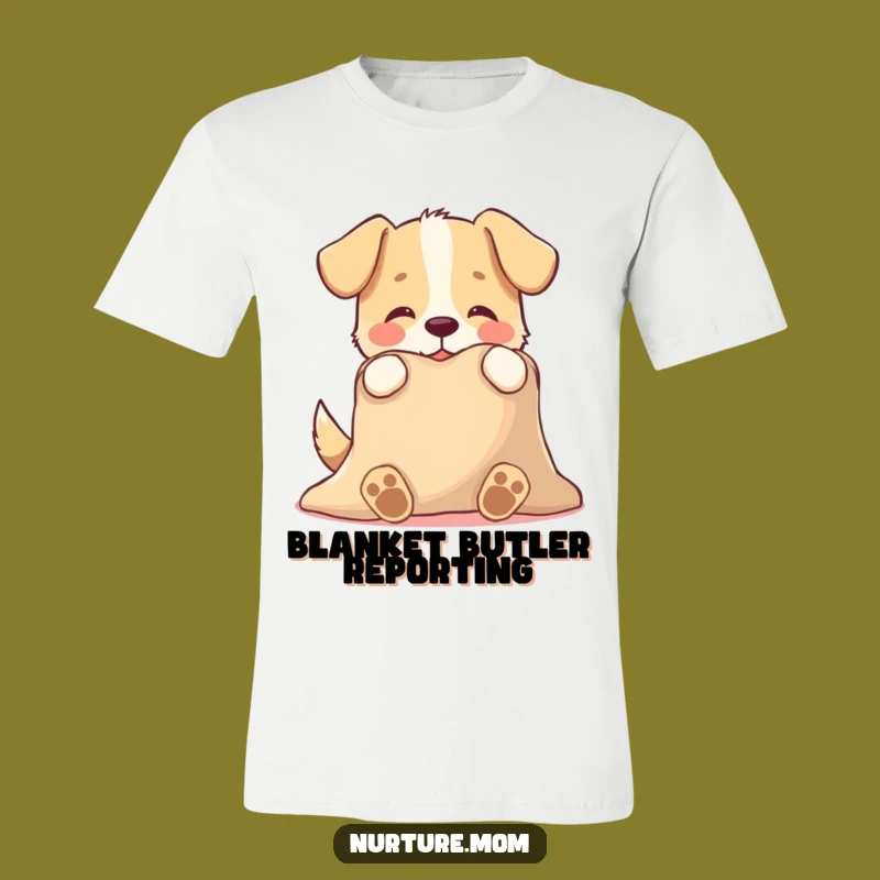 Funny Dog Blanket T-Shirt: Cozy Canine Tee and Hilarious Gift