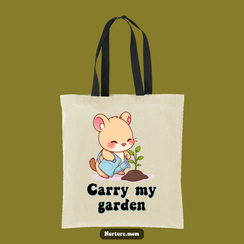 Funny Animal Gardener Tote: Carry Your Essentials with Green Humor