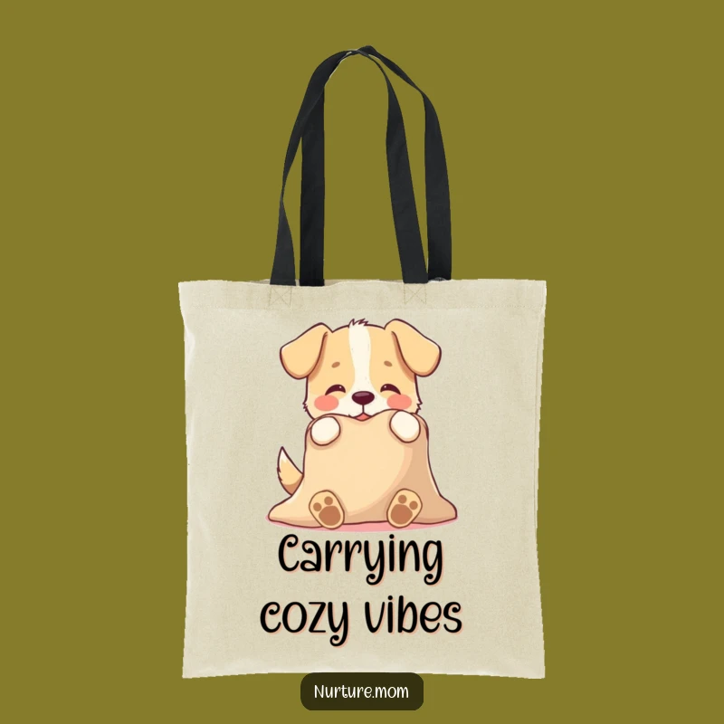 Funny Dog Blanket Tote Bag: Carry Comfort and Humor