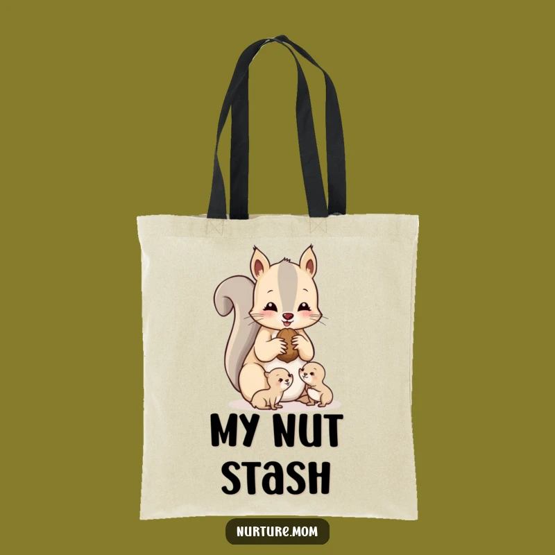 Funny Squirrel Mom Tote Bag: Carry Your Treasures with Joy