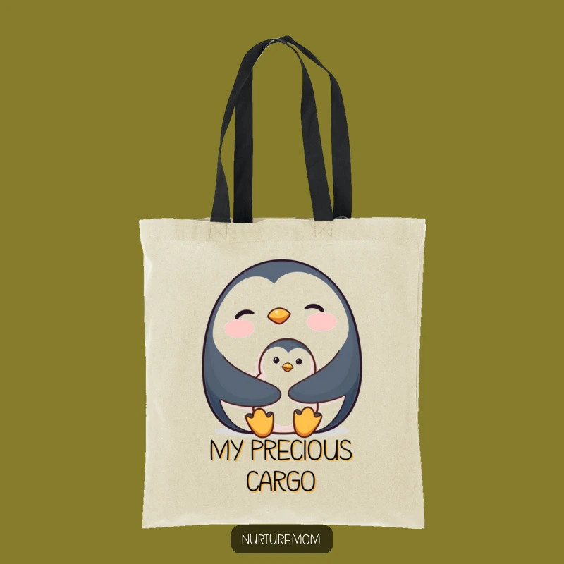 Penguin Mom Tote Bag - Cute & Practical Carry-All
